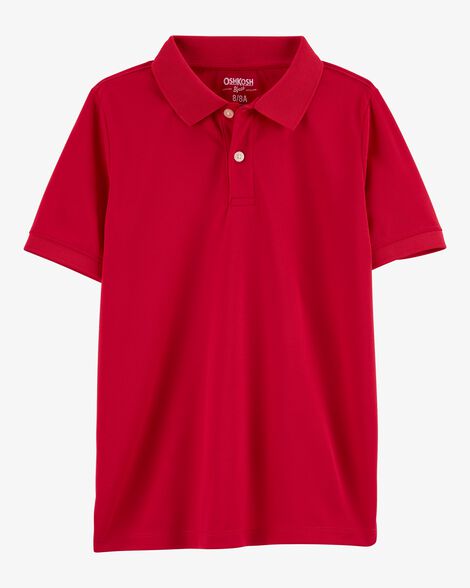 Product image 1 of Kid Red Piqué Polo Shirt