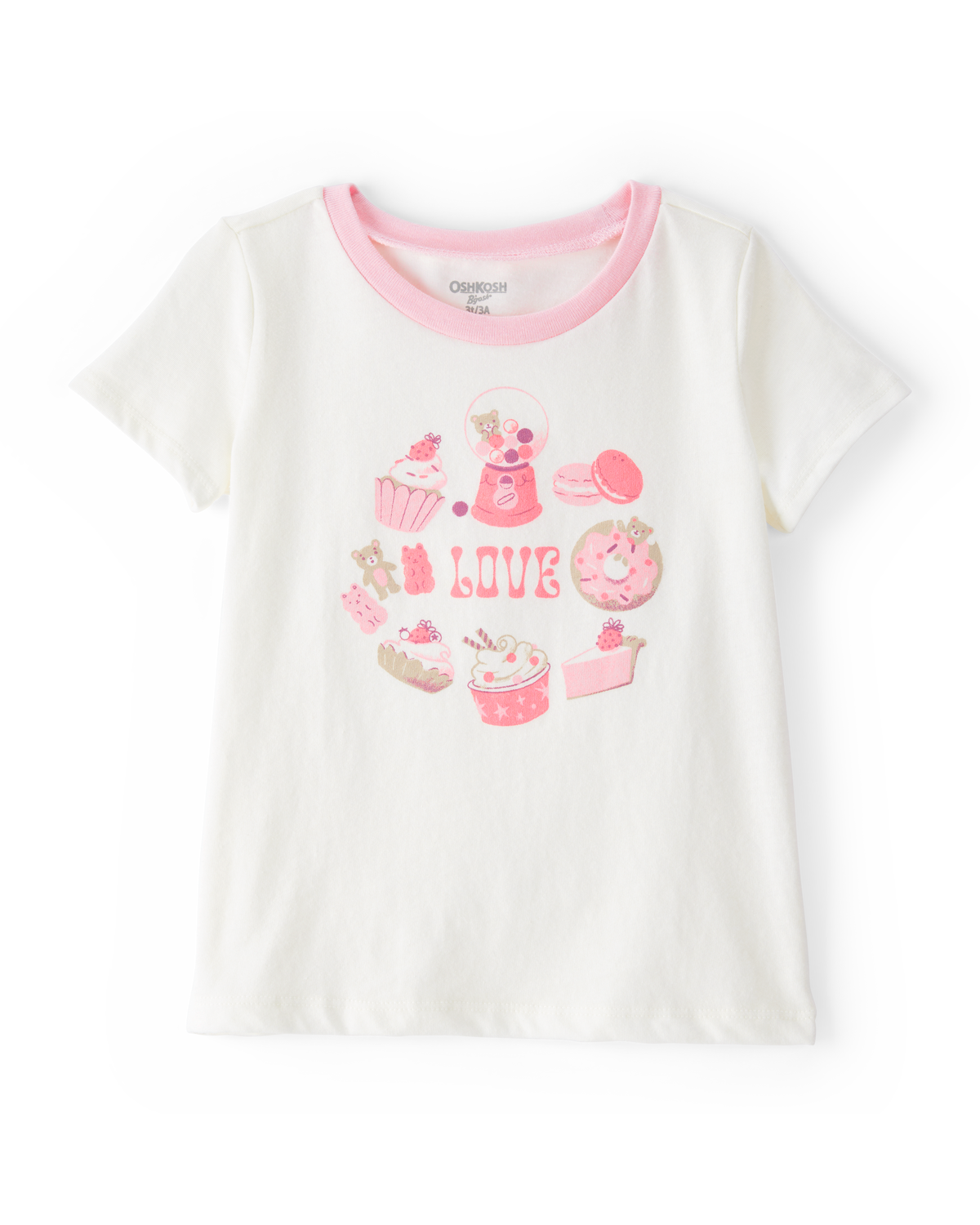 Toddler Sweet Treats Short-Sleeve Graphic Tee - White