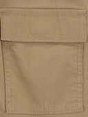 Khaki - Kid Canvas Cargo Joggers, Selected