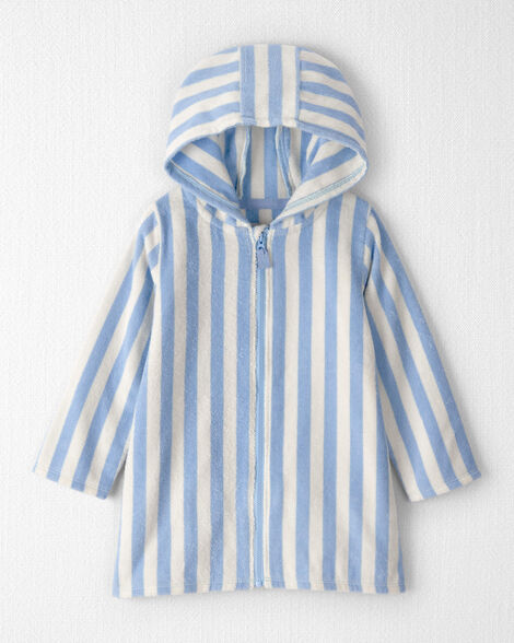 Toddler Organic Cotton Cover Up in Stripes