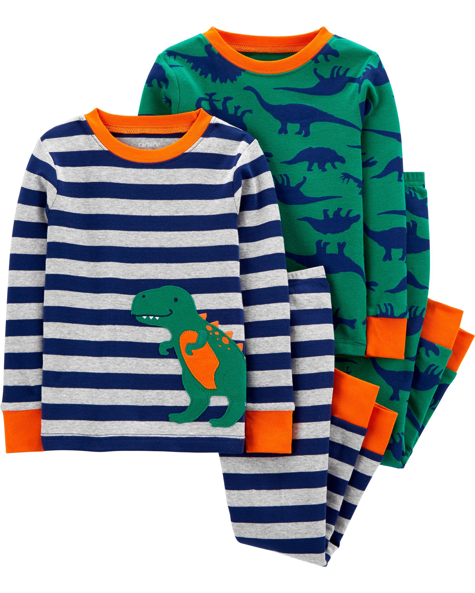 4-Piece 100% Snug Fit Cotton PJs