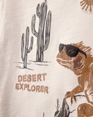 Product image 2 of Toddler Desert Lizard Graphic Tee - Ivory