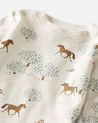 Product image 2 of Baby Organic Cotton Pajamas Set in Wild Horses