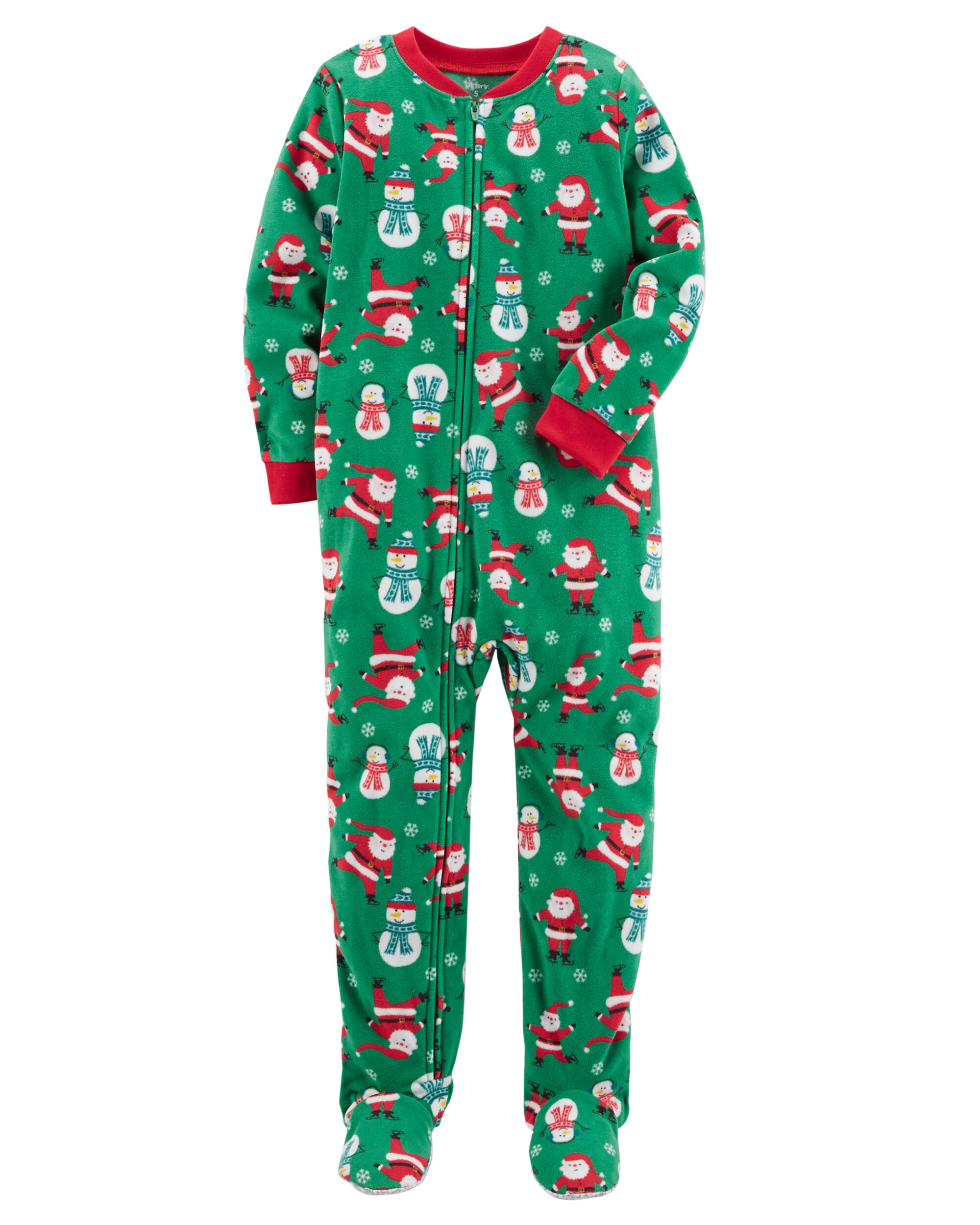 1-Piece Christmas Fleece PJs | carters.com