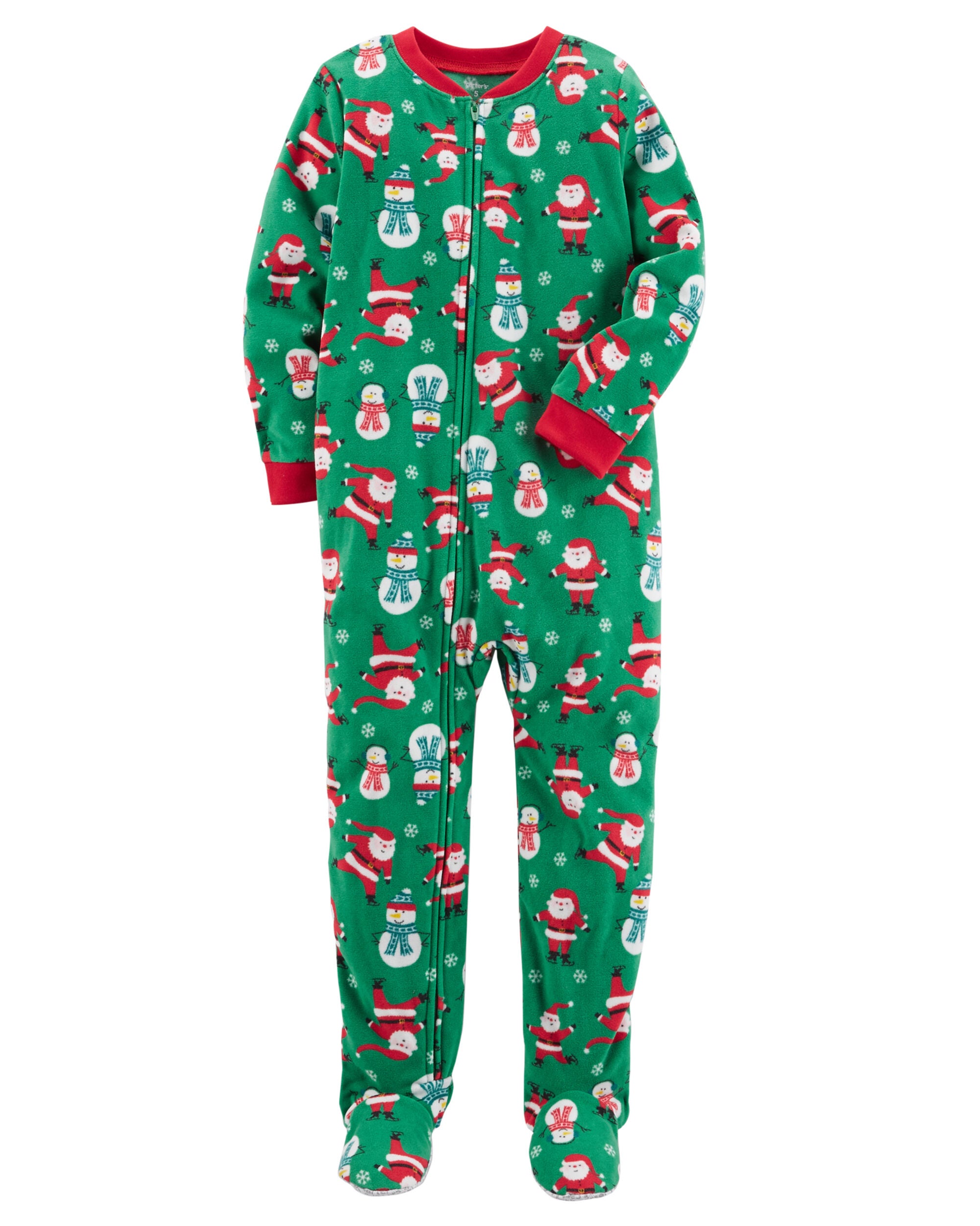 carters christmas fleece pajamas