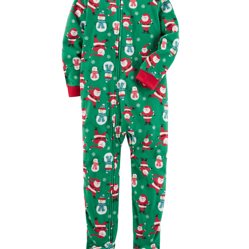 1-Piece Christmas Fleece PJs | carters.com