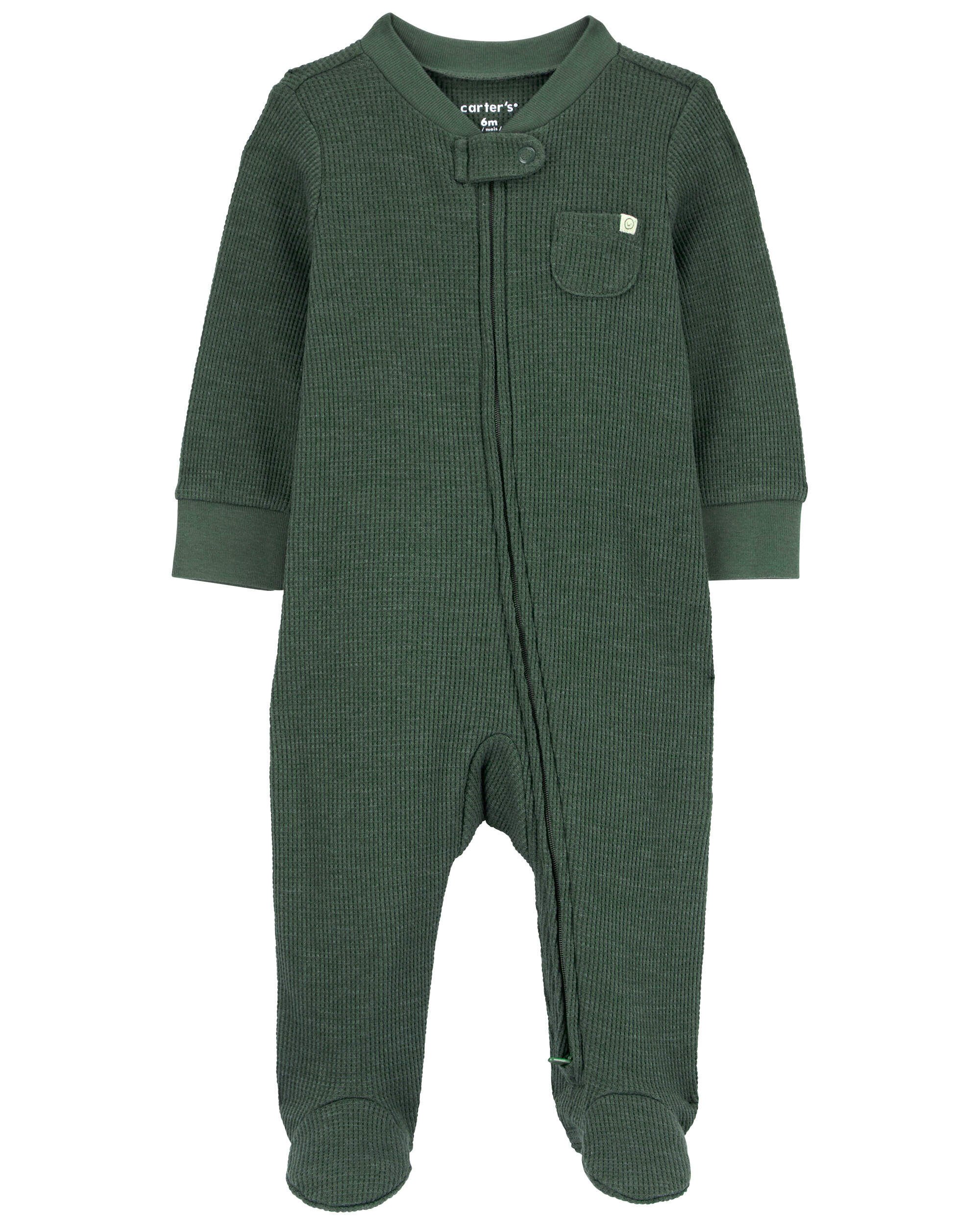 Baby -Pack Thermal Textured Sleep & Play Pajamas