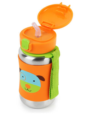 Product image 2 of Zoo Stainless Steel Little Kid Straw Bottle