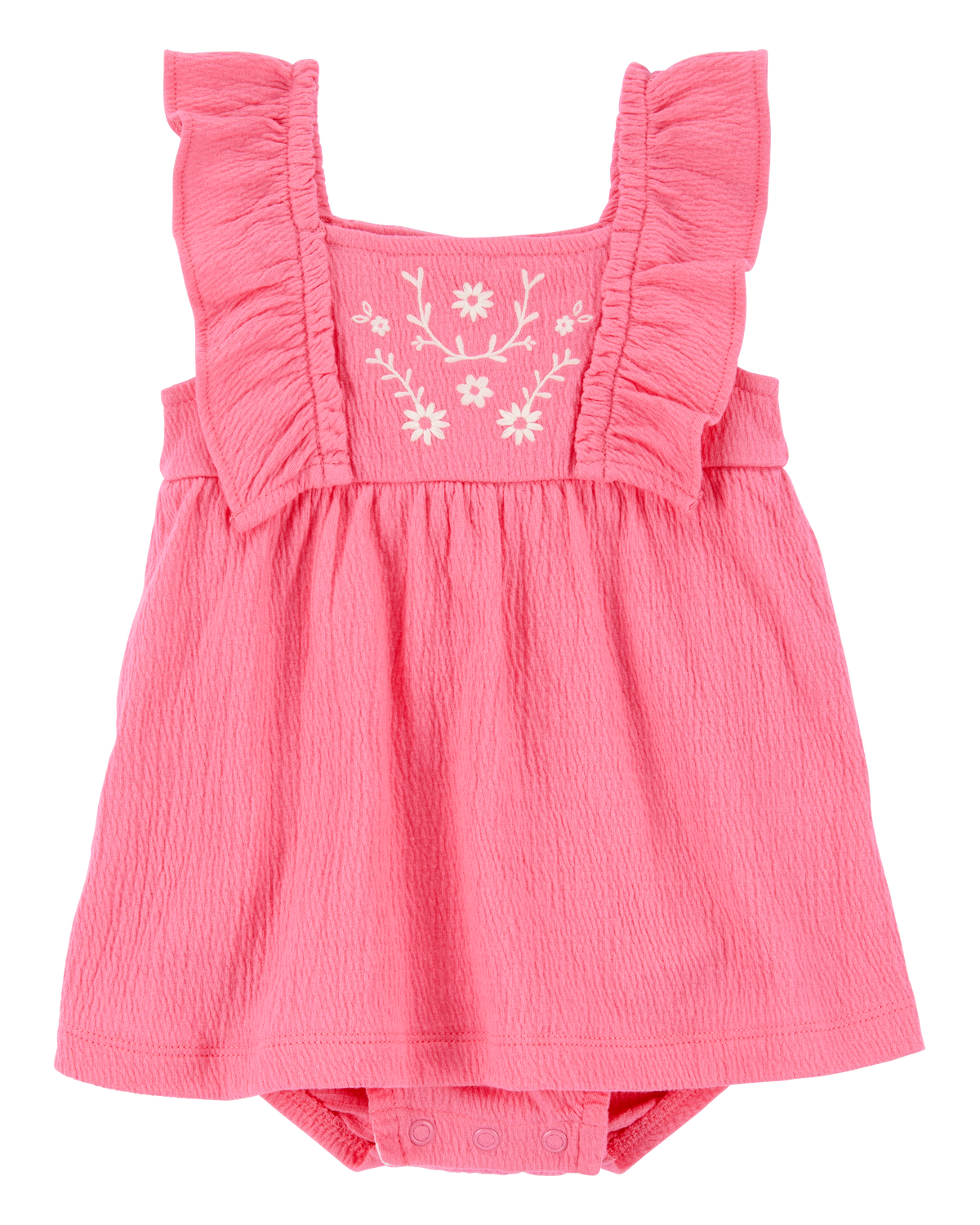 2025年新作アイテムが続々登場 Baby Carter's | Carter's - Pink - Dress Bodysuit Flutter Floral ワンピース