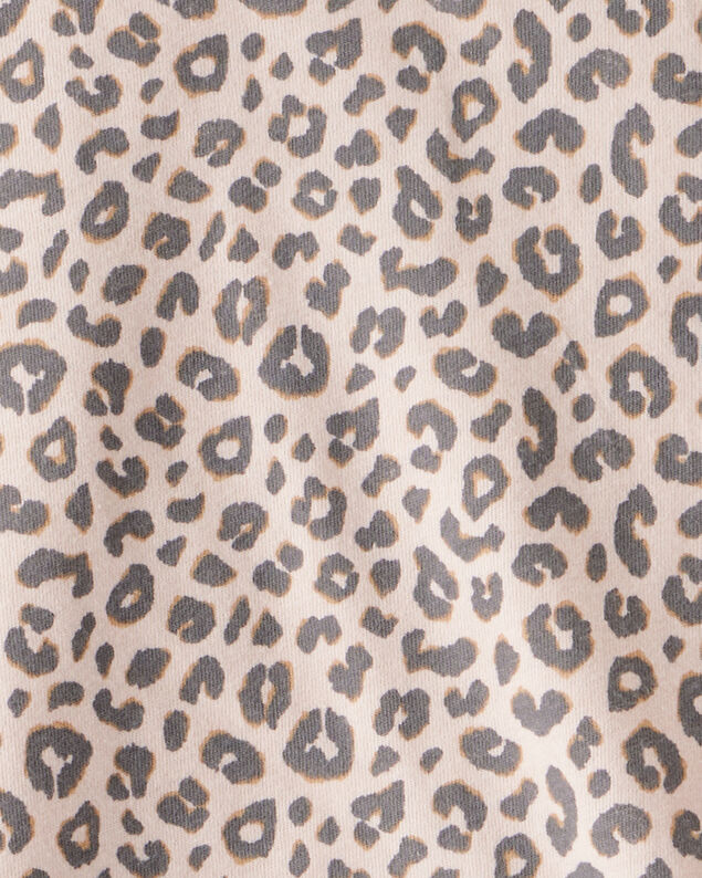 Product image 2 of Girls Leopard Print Long-Sleeve Top - Brown