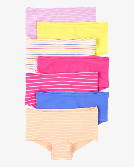  Product image 1 of Kid 7-Pack Striped Boyshort Cotton Stretch Underwear