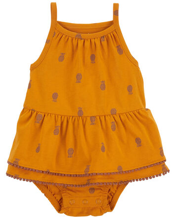 Baby Pineapple Bodysuit Dress