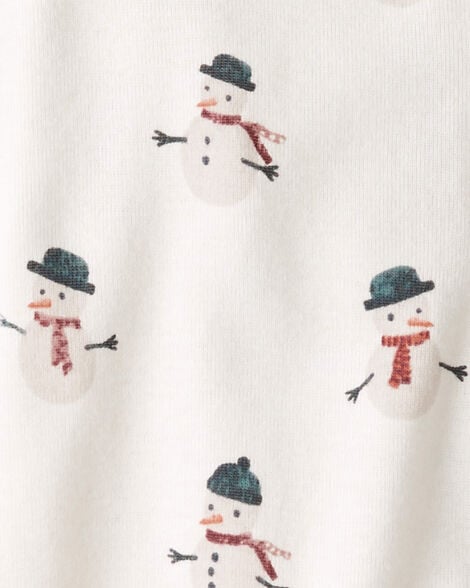 Baby Organic Cotton Sleep & Play Pajamas in Winter Village