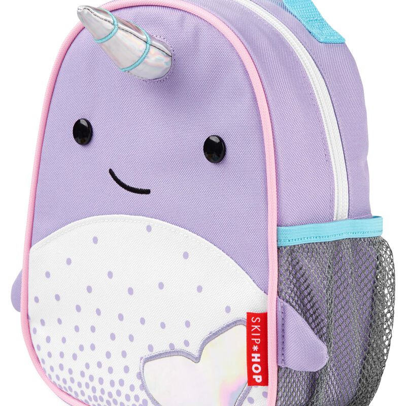 Zoo Mini Backpack with Safety Harness - Narwhal