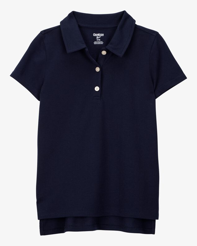 Product image 1 of Kid Pique Uniform Polo Shirt - Navy