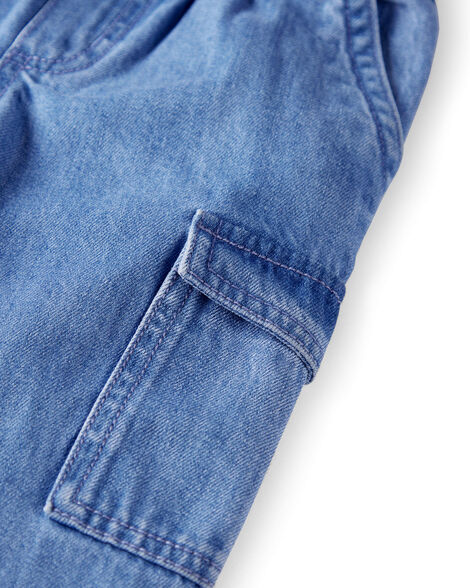 Product image 3 of Toddler Organic Cotton Chambray Cargo Pants