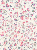 Pink - Kid Paisley Floral Print Twist Back Top, Selected