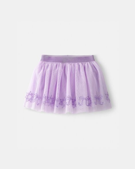 Toddler Girl Disney© Rapunzel Glitter Tulle Skort - Purple