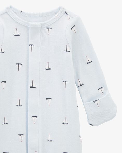  Product image 3 of Baby Preemie Sailboat Sleeper Gown