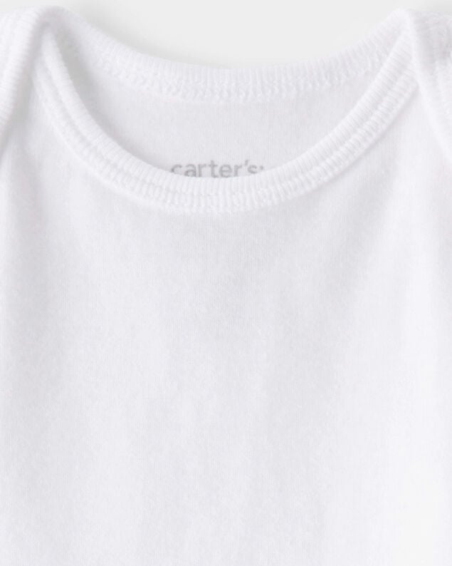Product image 2 of Baby 5-Pack Sleeveless Bodysuits - White
