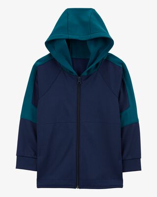 Product image 1 of Kid Colorblock Active Mesh Knit Jacket - Navy