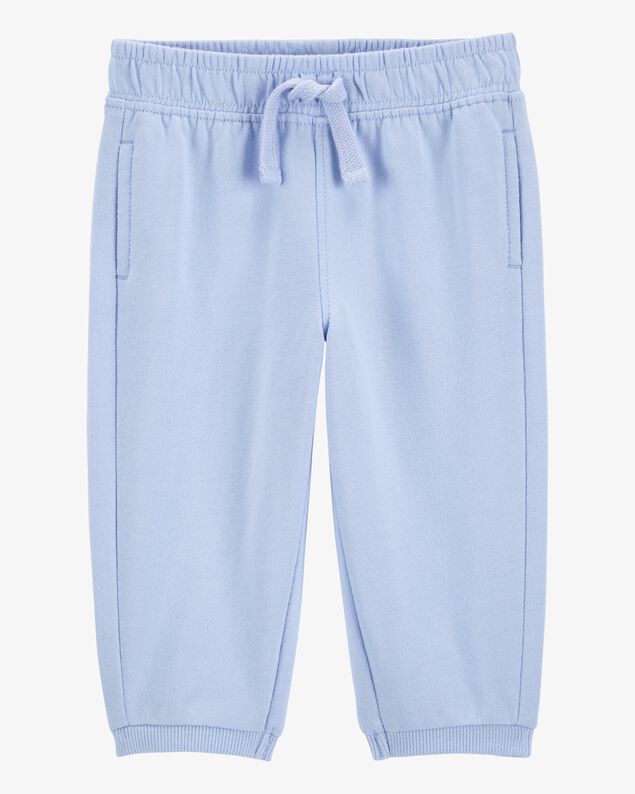 Product image 1 of Baby Pull-On French Terry Joggers - Blue