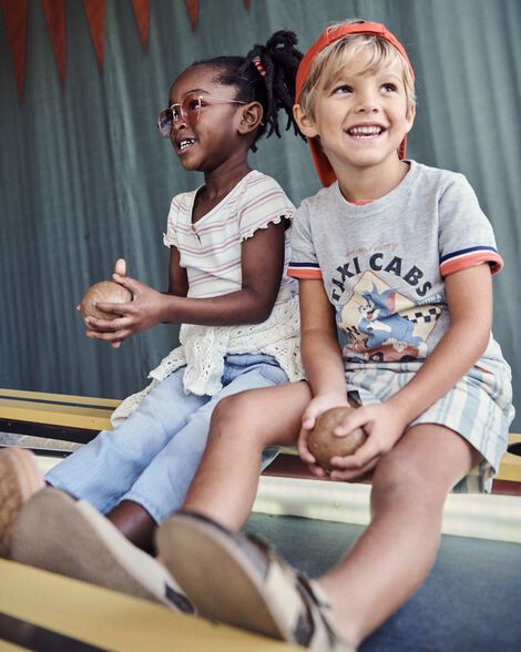Toddler Tom and Jerry Graphic Tee - Grey