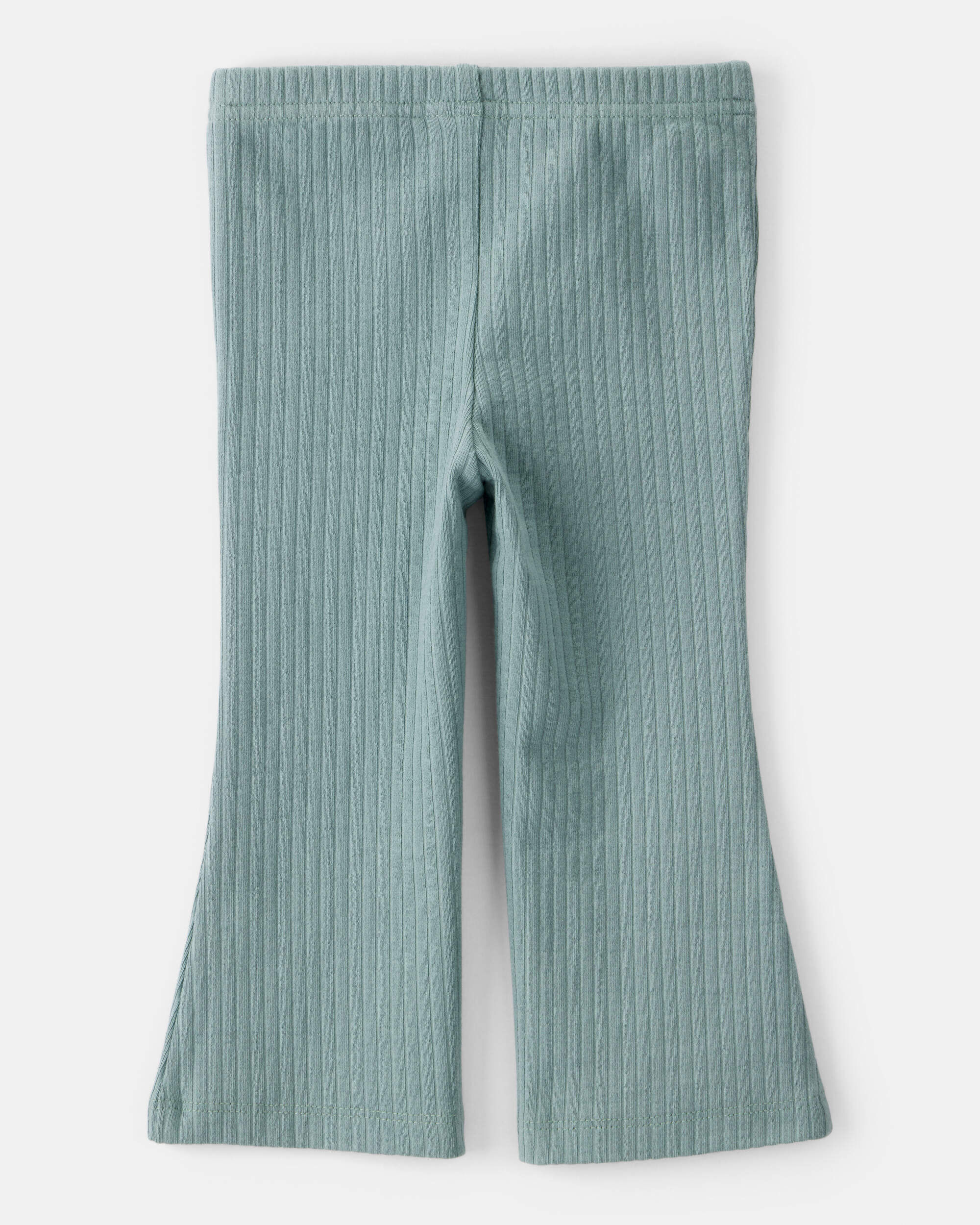 Baby Girl Cotton Flare Leggings - Green