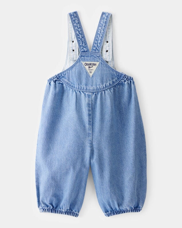 Product image 2 of Baby  Vintage Inspired Chambray V-Neck Overalls  - Nostalgia Wash
