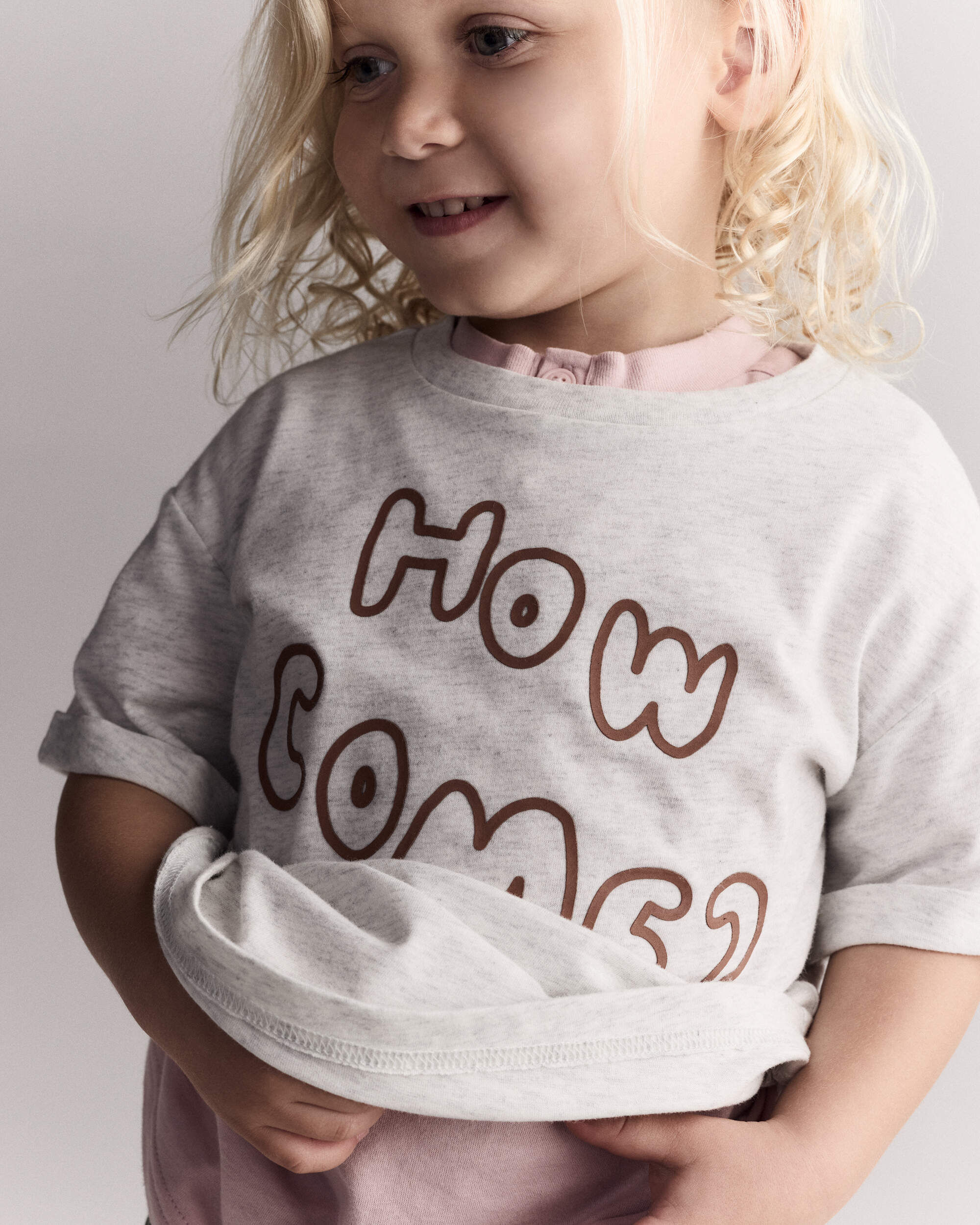 Otter Avenue Toddler 'How Come' Rolled Cuff Tee 12M Heathered Grey