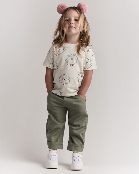 Toddler Girl Bailey Barrel Pant - Olive