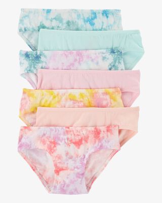 Product image 1 of Toddler 7-Pack Tie-Dye Hipster Stretch Cotton Undies