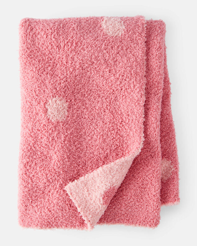 Product image 1 of Polka Dot Plush Blanket - Pink