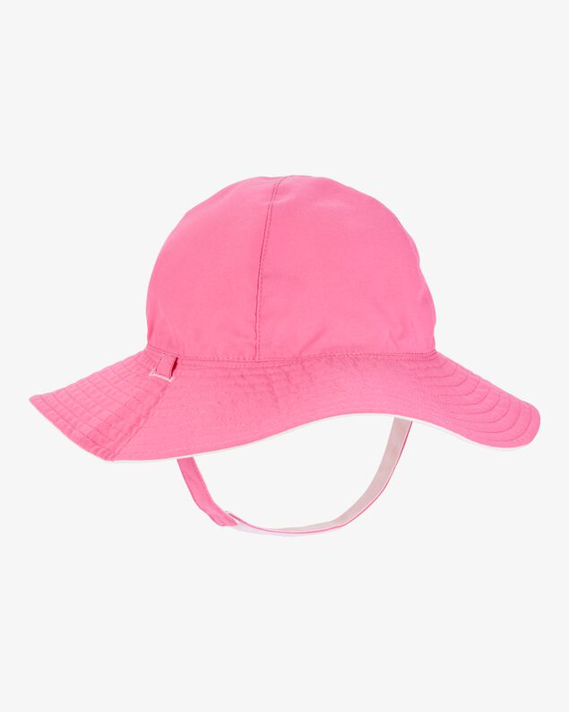 Product image 1 of Baby Girl Reversible Solid Swim Hat - Pink/White