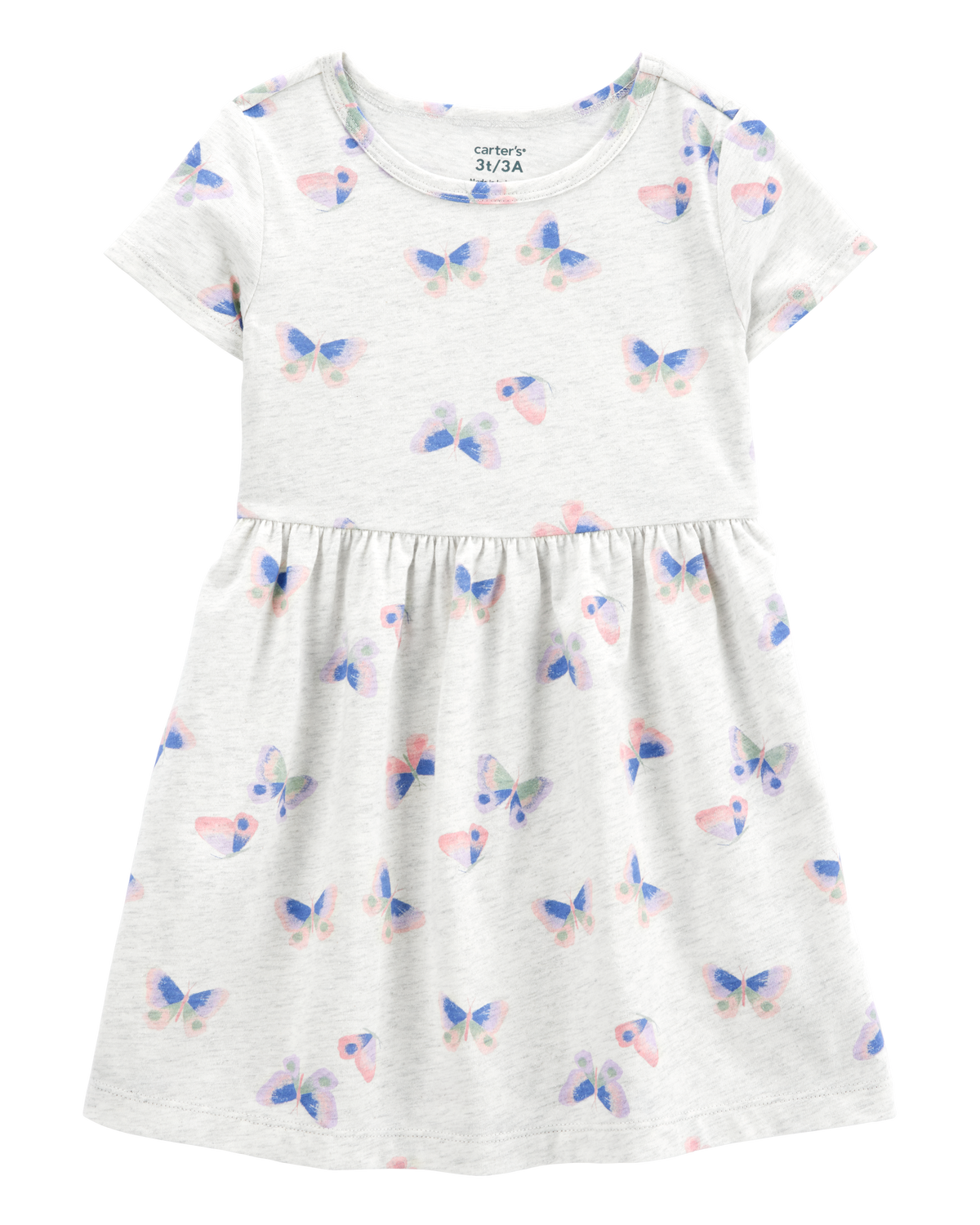 Toddler Butterfly Print Short-Sleeve Dress - Carter's | Carter's