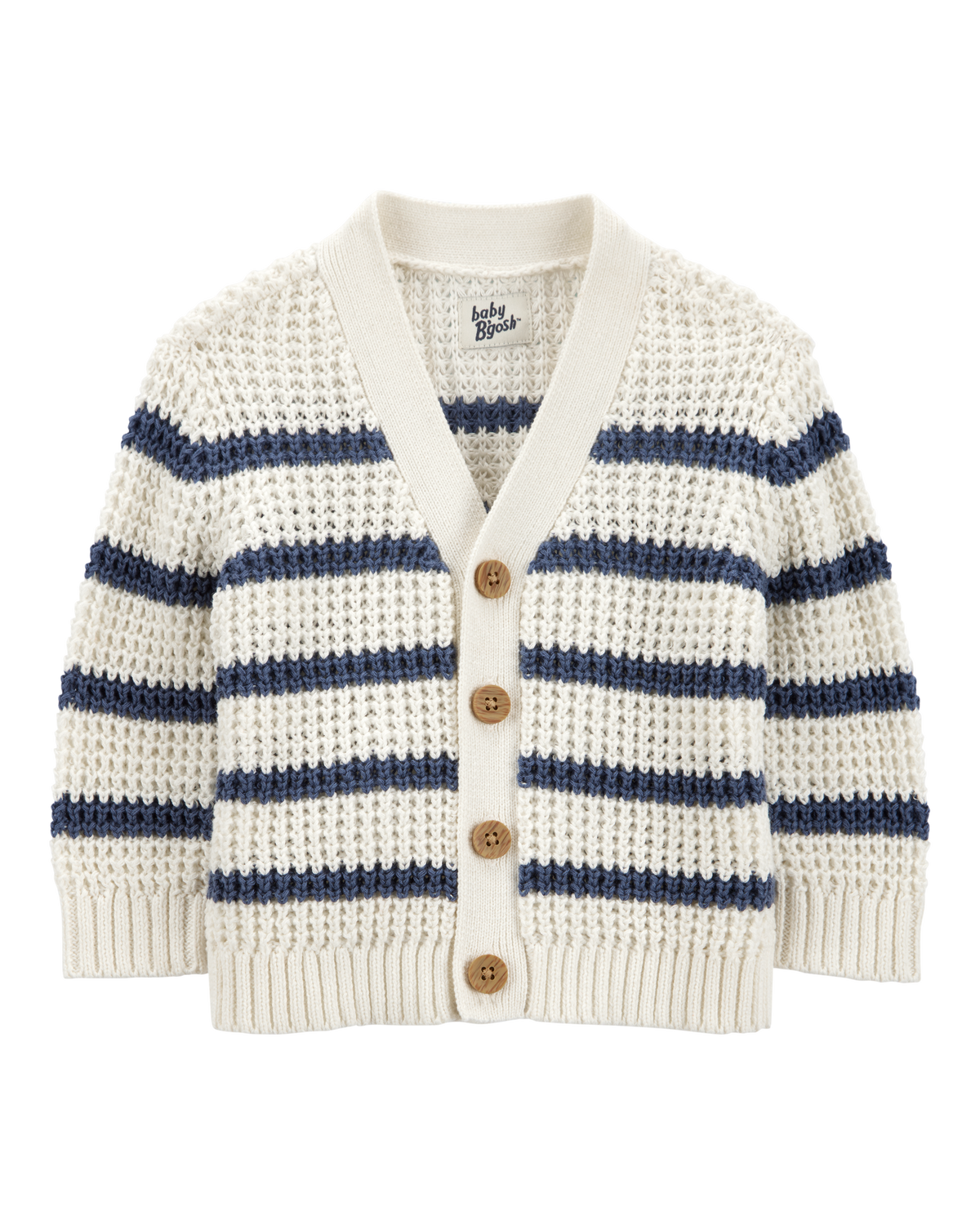 Baby Striped Button-Front Sweater Knit Cardigan - OshKosh Baby Striped Button-Front Sweater Knit Cardigan - OshKosh
