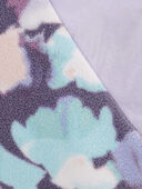 Purple - Kid Floral Fleece Pullover - Purple, Selected
