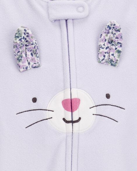  Product image 2 of Toddler 1-Piece Bunny Fleece Footie Pajamas