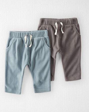 Baby 
2-Pack Recycled Fleece Pants
