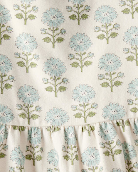 Toddler Organic Cotton Floral-Print Dress
