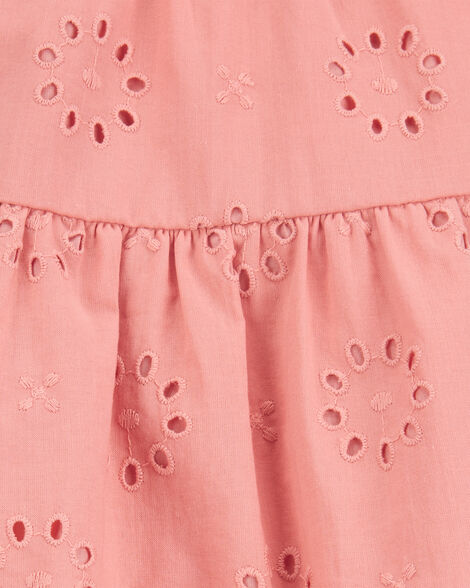  Product image 4 of Baby Eyelet Cotton Dress - Pink