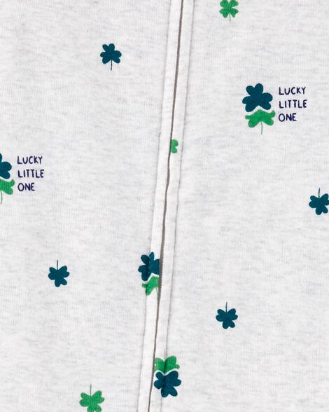  Product image 2 of Baby Leprechaun Print St Patrick's Day Cotton Blend 1-Piece Pajamas