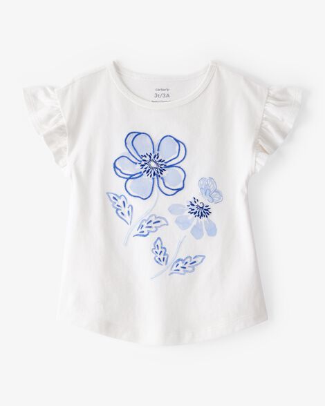  Product image 1 of Toddler Short-Sleeve Fashion Top - White