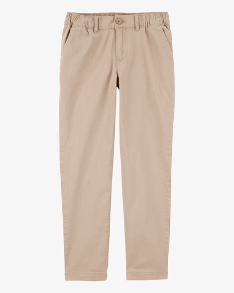 Kid Stretch Chino Uniform Pants - Khaki
