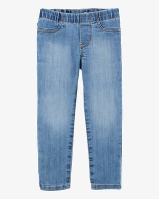 Product image 1 of Toddler Light Wash Elastic-Waist Jeggings