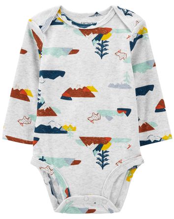 Baby Winter Woodland Long-Sleeve Bodysuit