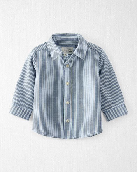  Product image 2 of Baby Linen Button-Front Shirt Made with Organic Cotton
