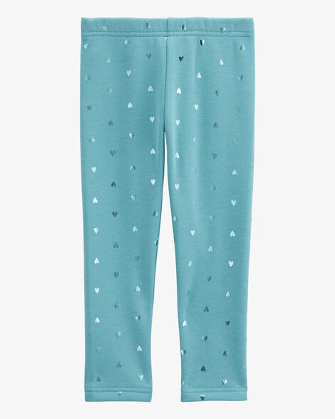 Product image 4 of Toddler Shiny Heart Cozy Fleece Leggings