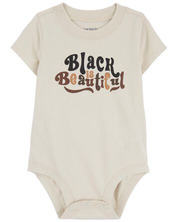 Baby Black Is Beautiful Cotton Bodysuit