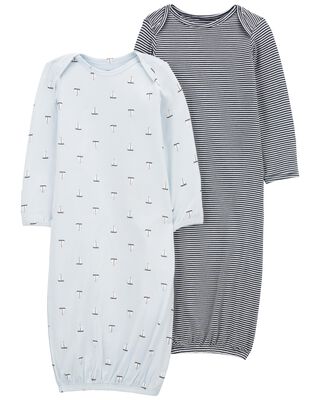 Product image 1 of Baby 2-Pack PurelySoft Sleeper Gowns